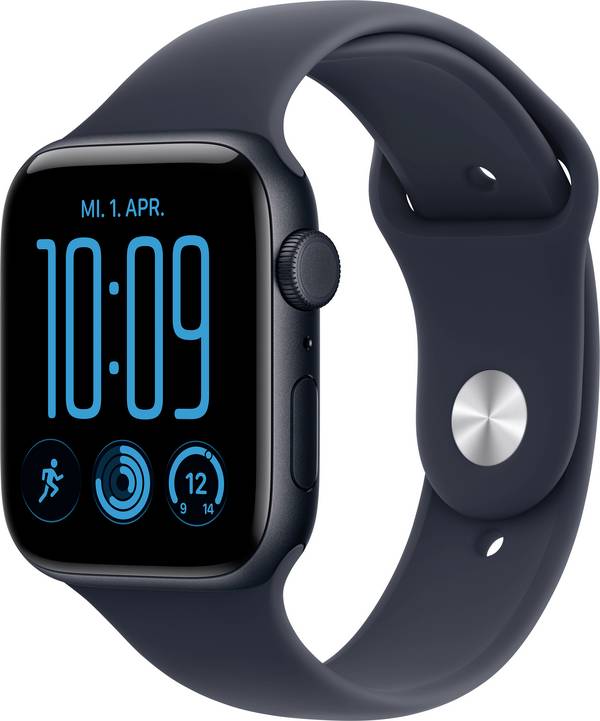 Apple Watch SE 3 GPS + Cellular 44 mm Cassa in alluminio Cinturino sport Navy-Blu S/M
