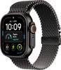 Apple Watch Ultra 4 GPS + Cellular 49 mm Alloggiamento in titanio Circuito milanese in titanio Nero L