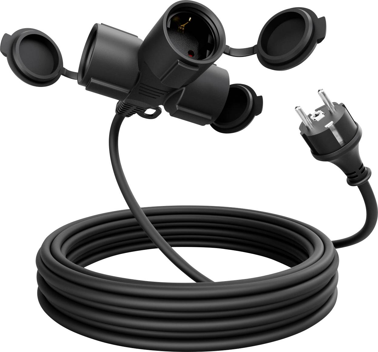 greate 911003 Alimentazione Prolunga Nero 5 m H05RR-F 3G 1,5 mm²