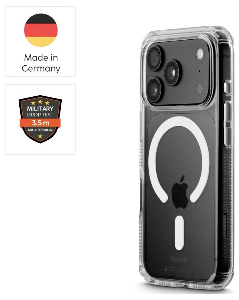 Hama Extreme Protect Cover Apple iPhone 17 Pro, iPhone 18 Pro Trasparente 232439-1