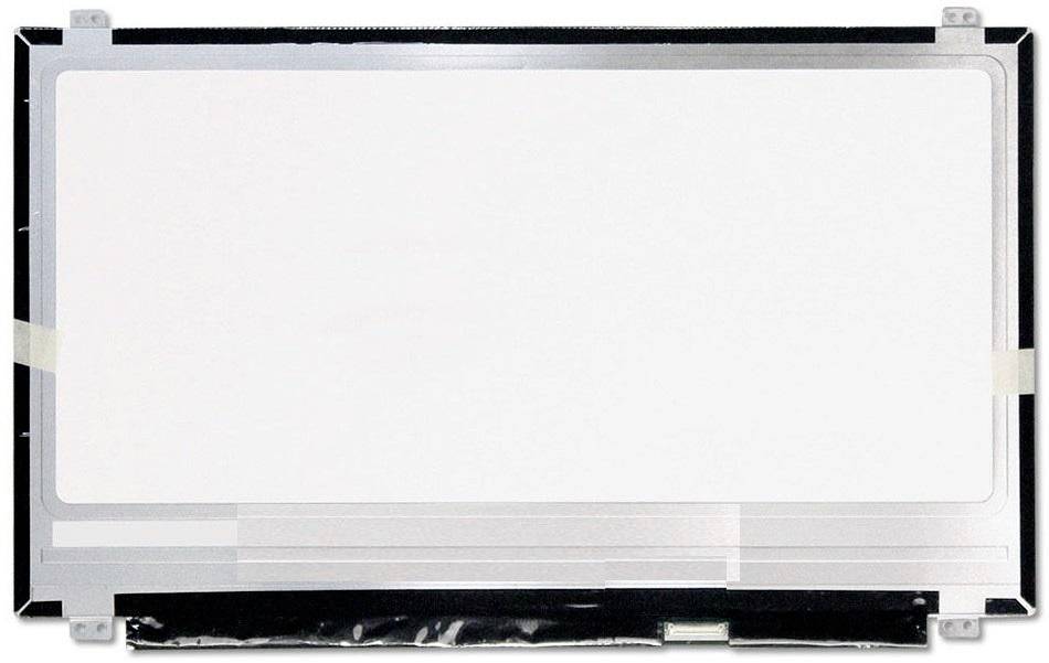Pannello LCD per laptop vuoto con schede di montaggio e cornice visibili.