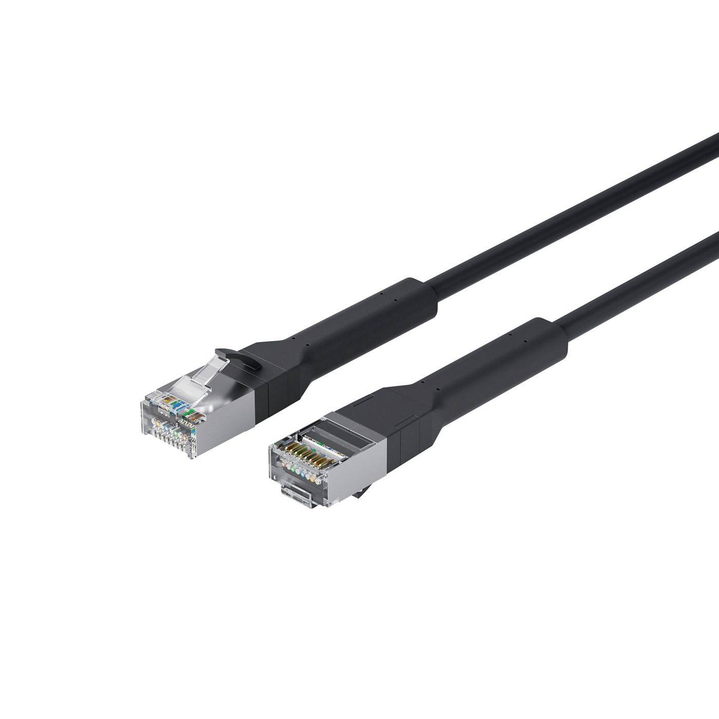 Lanview LV-6AFTP-FLEX-ANG-005B RJ45 Cavo di rete, cavo patch 0.5 m Nero 1 pz.