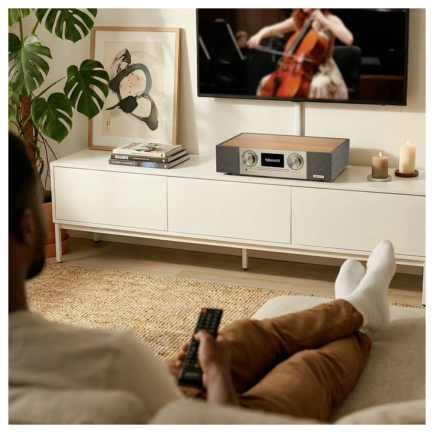 Albrecht DR 1000 Radio da tavolo FM, DAB+ CD, DAB+, USB, FM Spotify Noce-4