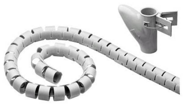 MicroConnect Avvolgicavo a spirale Grigio 2.5 m CABLEEATER2