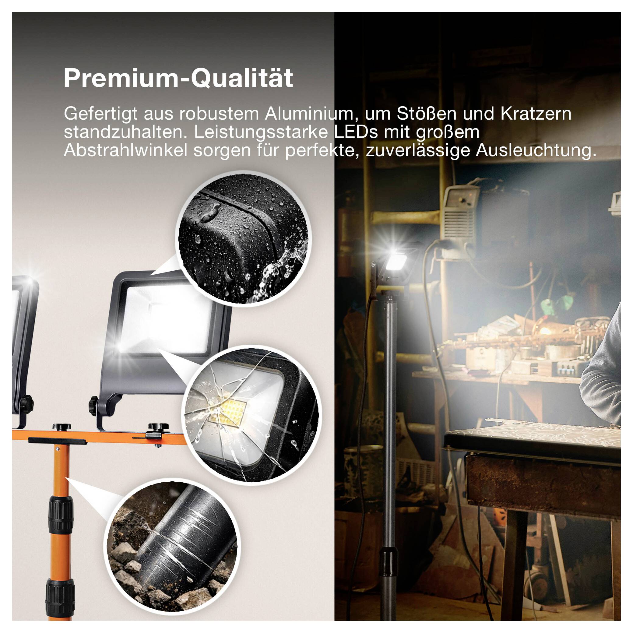 OSRAM LED Worklights - TRIPOD 2x50W 4000K 4099854572258 Faretto a LED per esterni Colore luce: Bianco freddo-8