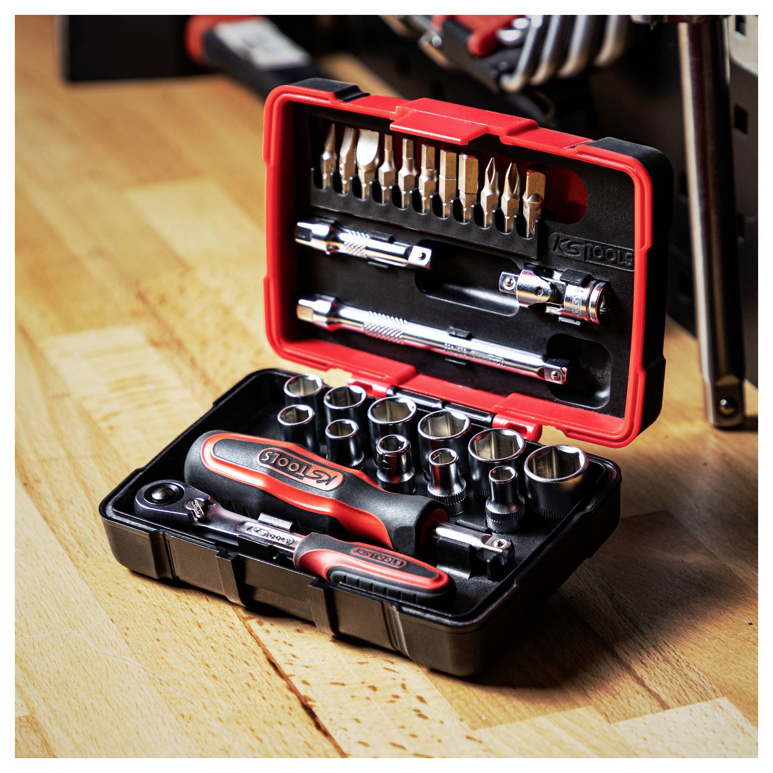 KS Tools ULTIMATE Kit di chiavi a bussola 1/4" 922.0626-3