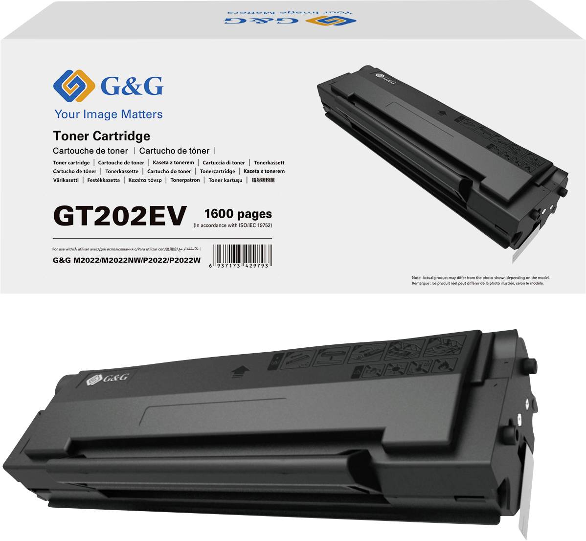 G&G Toner Nero 1600 pagine G&G-GT202EV G&G-GT202EV-0