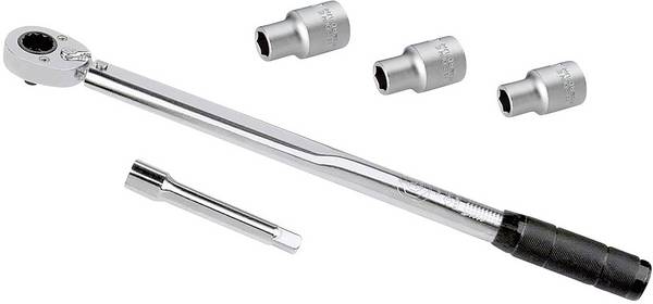 Kit chiavi dinamometriche  con cricchetto reversibile 1/2" (12.5 mm) 40 - 210 Nm