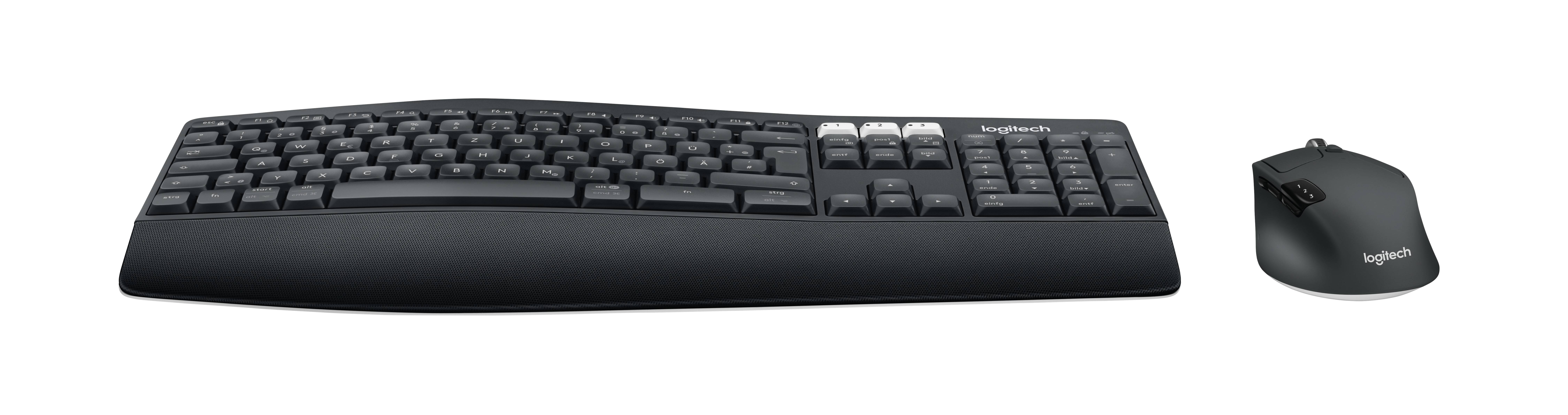 Logitech Logitech MK850 Performance - Tastatur-und-Maus-Set Senza fili Kit tastiera, mouse Tedesco, QWERTZ, Macintosh Multicolore
