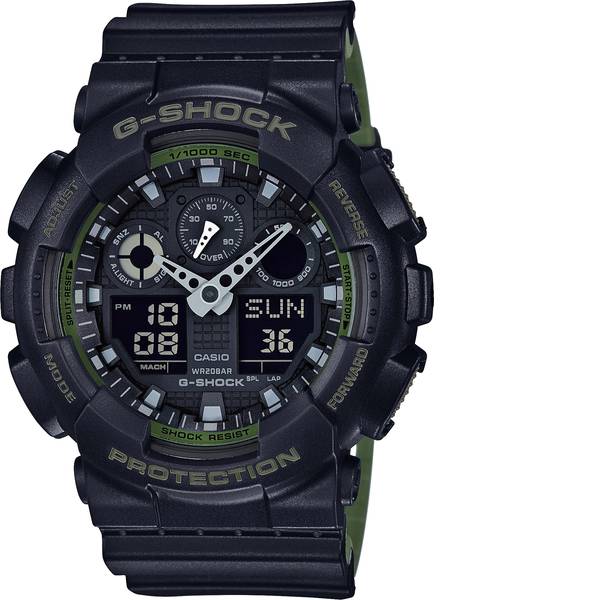 Orologi da polso - Casio Quarzo Orologio da polso GA-100L-1AER (L x A) 51.20 mm x 55 mm Verde, Nero Materiale cassa=Resina Materiale - Orologi da polso - Casio Quarzo Orologio da polso GA-100L-1AER (L x A) 51.20 mm x 55 mm Verde, Nero Materiale cassa=Resina Materiale -