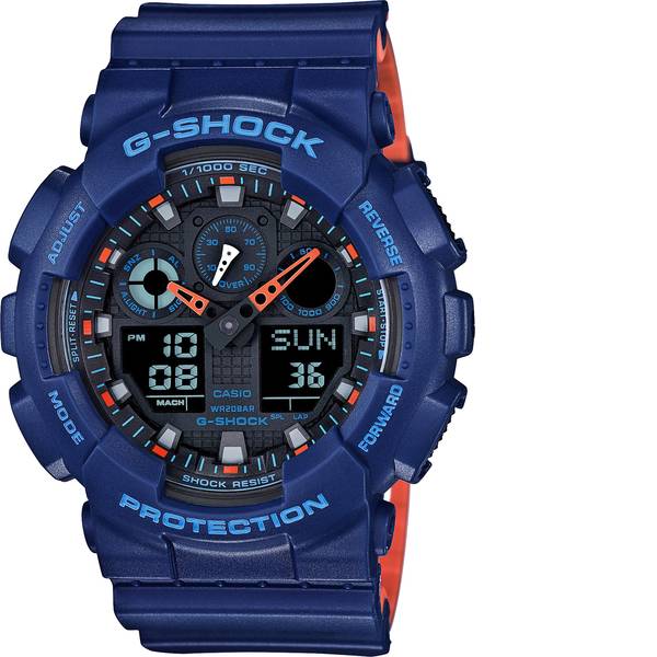 Orologi da polso - Casio Orologio da polso GA-100L-2AER (L x A) 51.20 mm x 55 mm Blu Materiale cassa=Resina Materiale - Orologi da polso - Casio Orologio da polso GA-100L-2AER (L x A) 51.20 mm x 55 mm Blu Materiale cassa=Resina Materiale -