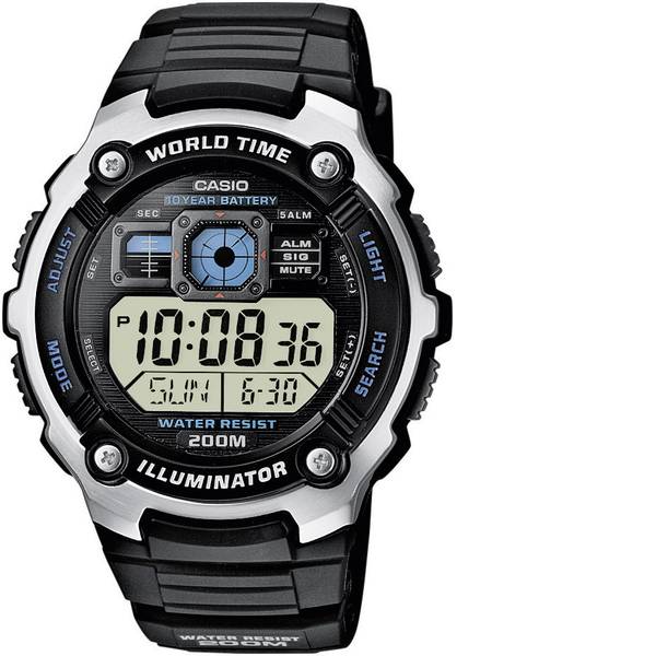 Orologi da polso - Casio Quarzo Orologio da polso AE-2000W-1AVEF Nero, Argento Materiale cassa=Plastica Materiale (braccialetto)=Plastica - Orologi da polso - Casio Quarzo Orologio da polso AE-2000W-1AVEF Nero, Argento Materiale cassa=Plastica Materiale (braccialetto)=Plastica -