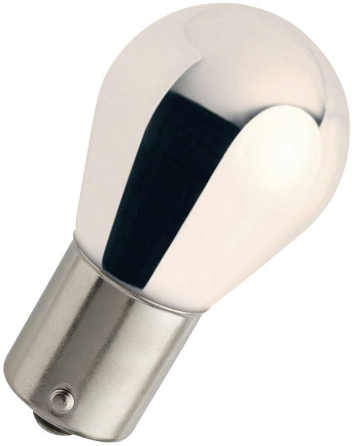 Una lampadina con attacco metallico, tipica per l'uso in veicoli o altre applicazioni tecniche.