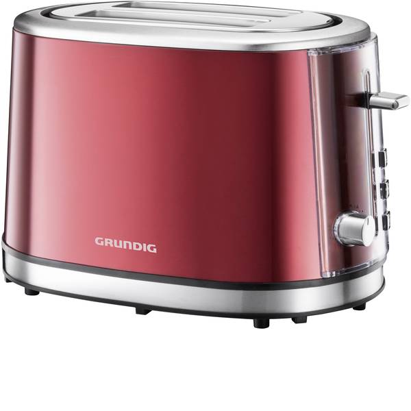 Tostapane - Grundig TA6330 Tostapane Con griglia scaldabriosche Rosso (metallico), Acciaio - Tostapane - Grundig TA6330 Tostapane Con griglia scaldabriosche Rosso (metallico), Acciaio -