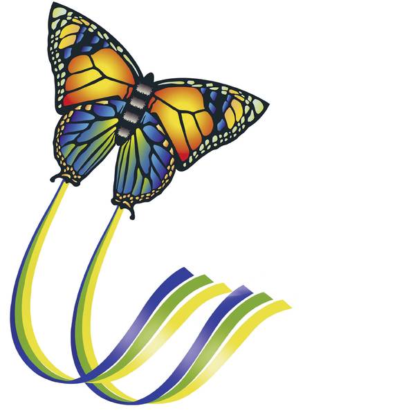 Aquiloni - Aquilone statico Monofilo Günther Flugspiele Butterfly Larghezza estensione 950 mm Intensità forza del vento 4 - 6 bft - Aquiloni - Aquilone statico Monofilo Günther Flugspiele Butterfly Larghezza estensione 950 mm Intensità forza del vento 4 - 6 bft -