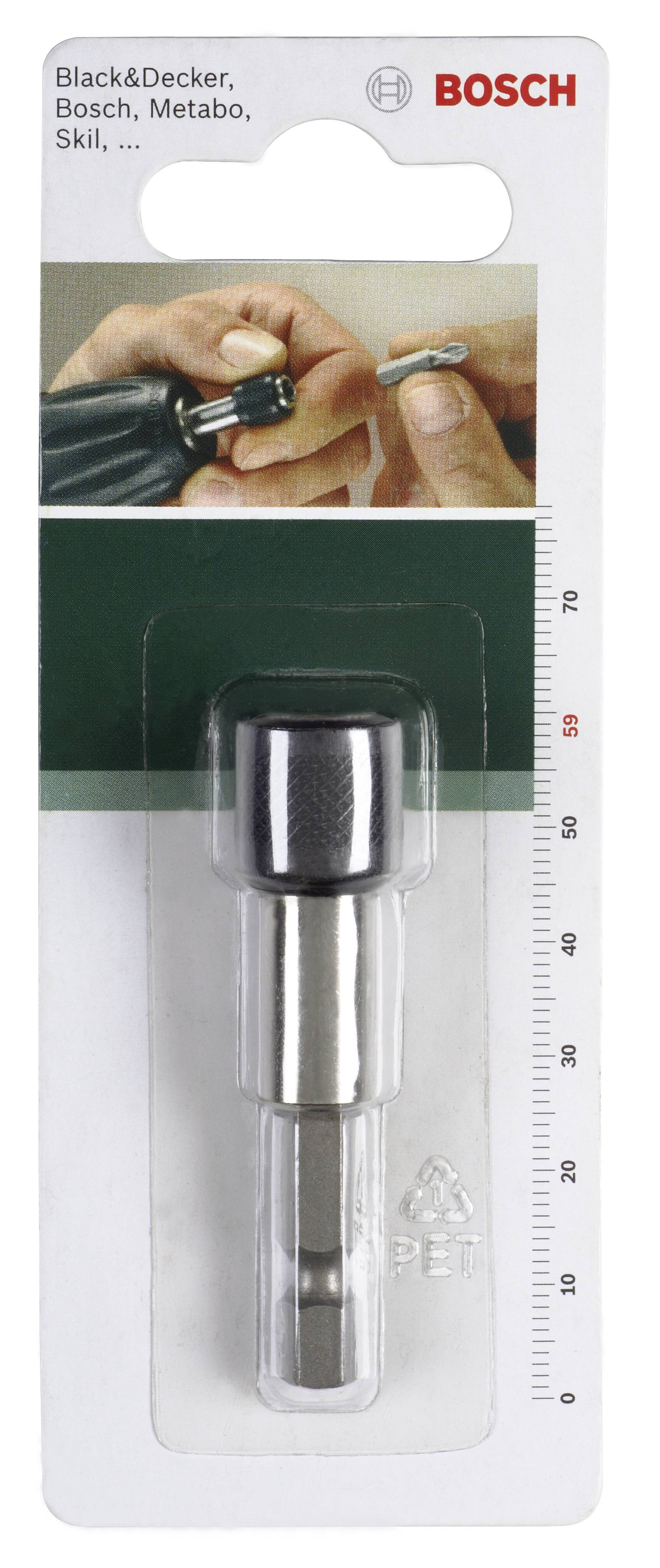 Un imballaggio per un supporto magnetico per bit di Bosch, adatto per Black&Decker, Metabo, Skil e altri.