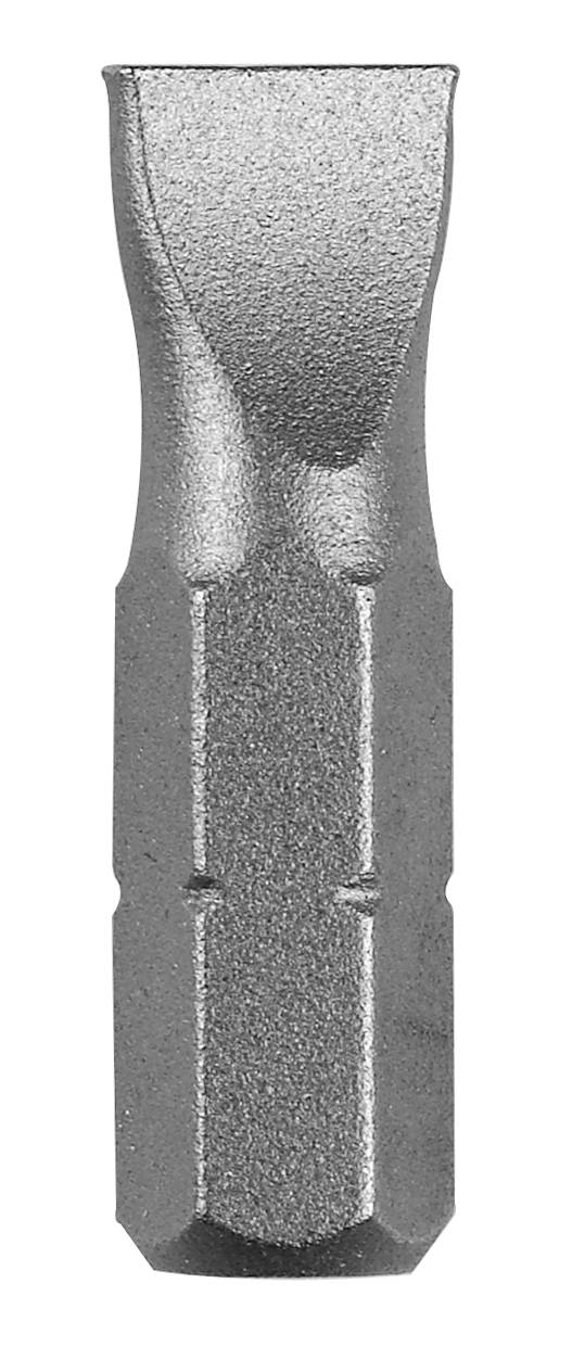 Attrezzo metallico con base esagonale e punta piatta, probabilmente un inserimento per cacciavite per viti speciali.