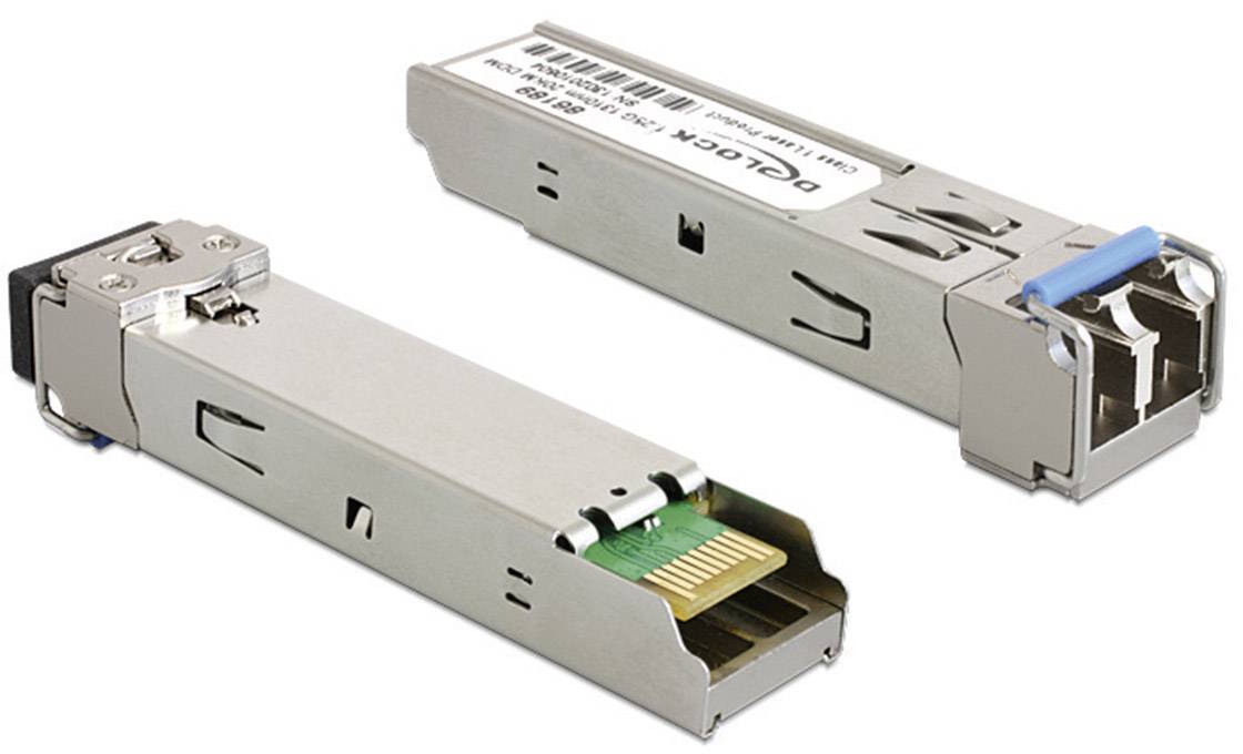Delock - SFP (Mini-GBIC)-Transceiver-Modul - Gigabit Ethernet - 1000Base-LX - LC-Monomode - bis zu 20 km - 1310 nm - für