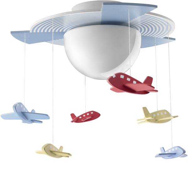 Lampade da soffitto per bambini - Plafoniera aeromobili Lampada a risparmio energetico E27 15 W Philips Lighting Avigo Colorato - Lampade da soffitto per bambini - Plafoniera aeromobili Lampada a risparmio energetico E27 15 W Philips Lighting Avigo Colorato -