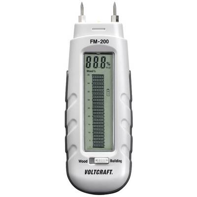 VOLTCRAFT FM-200 Misuratore di umidità per materiali  Range di umidità materiali da costruzione (intervallo) 0.2 fino a 