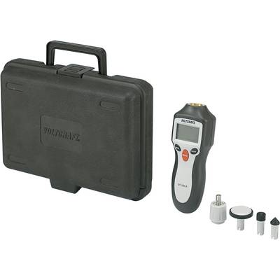 Un dispositivo portatile per la misurazione delle vibrazioni con custodia nera e diversi adattatori per sensori, idoneo per analisi tecniche.
