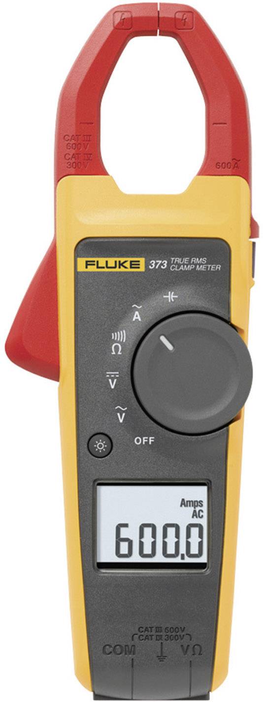 Fluke 373 Pinza amperometrica, Multimetro portatile Calibrato (ISO) digitale CAT III 600 V, CAT IV 300 V Display (Counts): 6000
