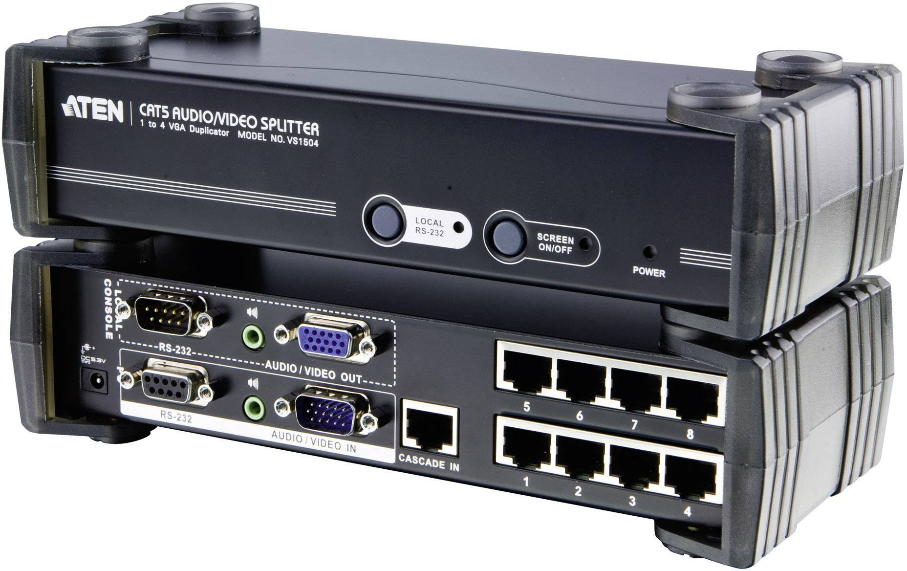 ATEN VS1508T-AT-G 8 Porte Distributore, splitter VGA 1920 x 1200 Pixel Nero