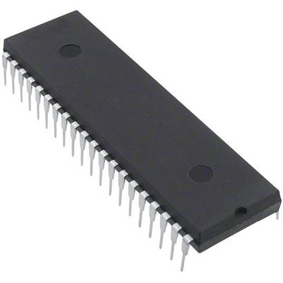 Circuito integrato nero con 28 pin, componente tipico in dispositivi elettronici, su sfondo bianco.