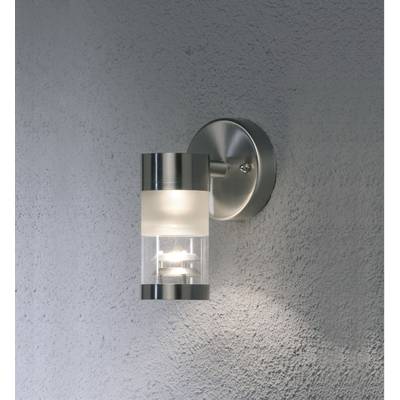 Konstsmide Bolzano 7594-000 Lampada da parete per esterno  Lampadina Alogena GU10 35 W acciaio inox
