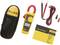 Set multimetro incluso borsa da trasporto, multimetro giallo con pinza a coccodrillo, due cavi di misurazione con spine e istruzioni.