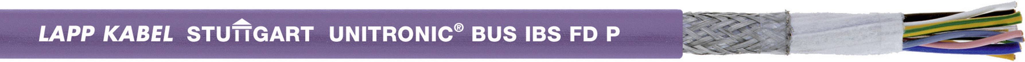 'Lapp Kabel Stuttgart UNITRONIC BUS IBS FD P', mostra un cavo industriale con strati protettivi dettagliati e conduttori di diversi colori.