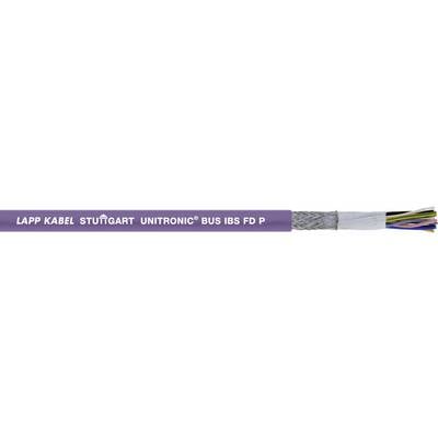 'Lapp Kabel Stuttgart UNITRONIC BUS IBS FD P', mostra un cavo industriale con strati protettivi dettagliati e conduttori di diversi colori.
