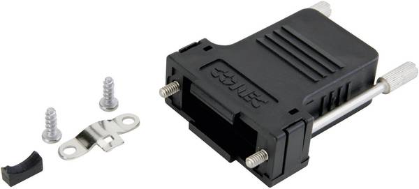 Conec 165X13369XE 165X13369XE Alloggiamento D SUB Numero Poli (num): 9 Plastica 180 ° Nero 1 pz.