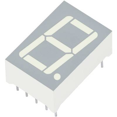 Un display a sette segmenti che rappresenta il numero '0'. Ha una forma rettangolare con segmenti incassati per la visualizzazione dei numeri.