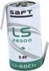 Saft LS 26500 HBG Batteria speciale 1/2 Torcia (C) linguette a saldare a Z Litio 3.6 V 7700 mAh 1 pz.