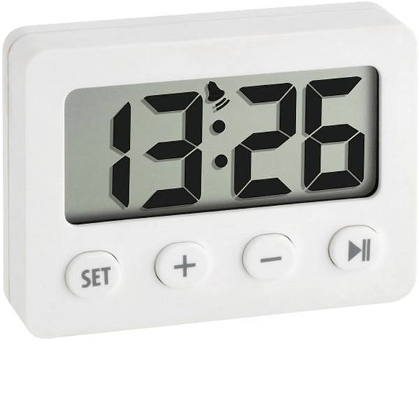 Sveglie - TFA 60.2014.02 Quarzo Sveglia Bianco Tempi di allarme 1 - Sveglie - TFA 60.2014.02 Quarzo Sveglia Bianco Tempi di allarme 1 -