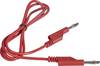 VOLTCRAFT Cavo di misura Spina a banana 4 mm Spina a banana 4 mm 1.00 m Rosso 1 pz.