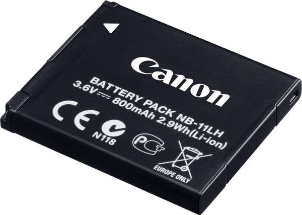Batteria ricaricabile fotocamera Canon NB-11L, NB-11LH 3.6 V 800 mAh 9391B001AA