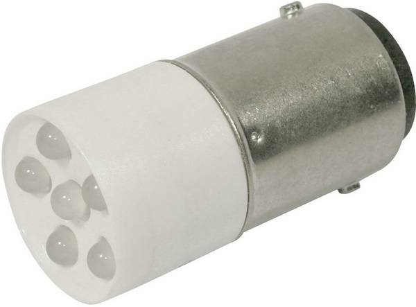 CML Innovative Technologies 1864035W3D Luce di segnalazione a LED Bianco freddo BA15d 24 V/DC, 24 V/AC 1200 mcd