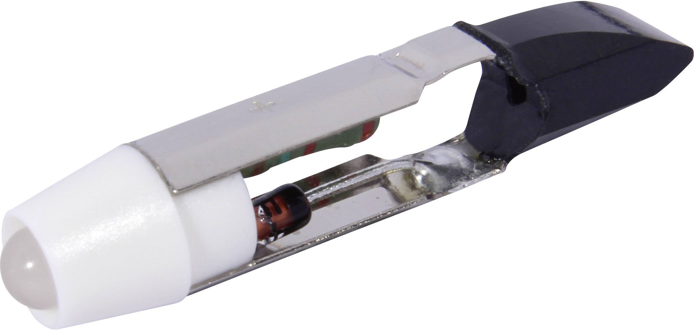 Un tester metallico per batterie a bottone con impugnatura nera e supporto per batteria color argento.
