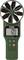 Un anemometro verde con grande ventola e display digitale. Mostra i valori '295 lpm' e '75,3 °F'. Modello: Extech AN310.