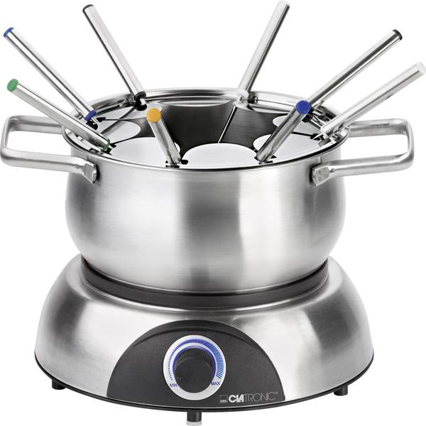 Set per fonduta - Clatronic FD3516 Fonduta 1400 W Con regolazione manuale della temperatura Acciaio, Nero - Set per fonduta - Clatronic FD3516 Fonduta 1400 W Con regolazione manuale della temperatura Acciaio, Nero -