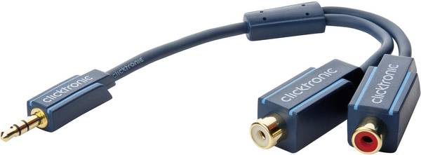 MP3 Y-Adapter (3,5mm Klinken-Stecker/2x Cinch-Kupplung) - 0,1 m Adapter von 3,5 mm Klinke auf Stereo-Audio
