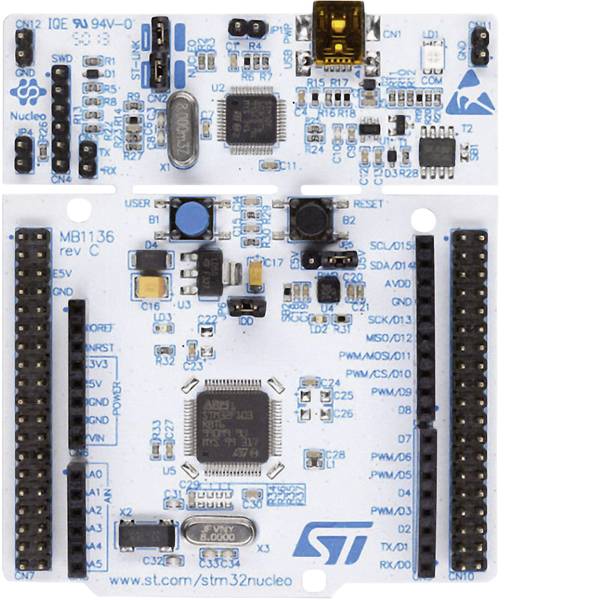 Kit e schede microcontroller MCU - STMicroelectronics Scheda di sviluppo NUCLEO-F103RB STM32 L1 Series - Kit e schede microcontroller MCU - STMicroelectronics Scheda di sviluppo NUCLEO-F103RB STM32 L1 Series -