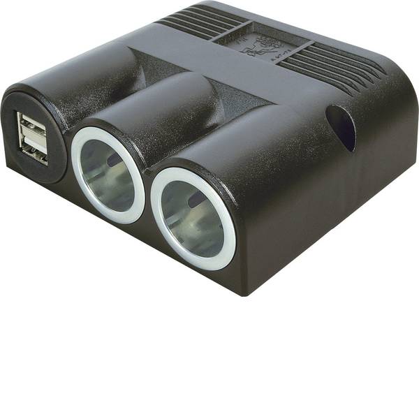 Multiprese per accendisigari - Distributore accendisigari Numero di accendisigari 2 x Interfacce: USB 2 x Portata massima corrente 16 A ProCar - Multiprese per accendisigari - Distributore accendisigari Numero di accendisigari 2 x Interfacce: USB 2 x Portata massima corrente 16 A ProCar -