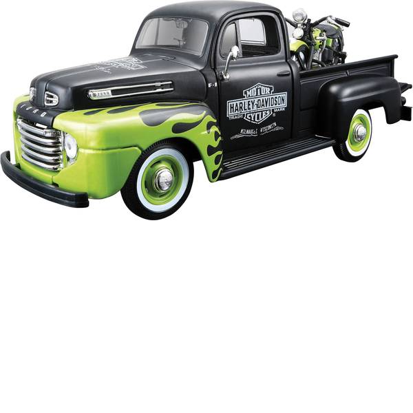 Modellini statici di auto e moto - Maisto Ford Pick Up F1 ´48 und Modellmotorrad FL Panhead Harley Davidson 1:24 Automodello - Modellini statici di auto e moto - Maisto Ford Pick Up F1 ´48 und Modellmotorrad FL Panhead Harley Davidson 1:24 Automodello -