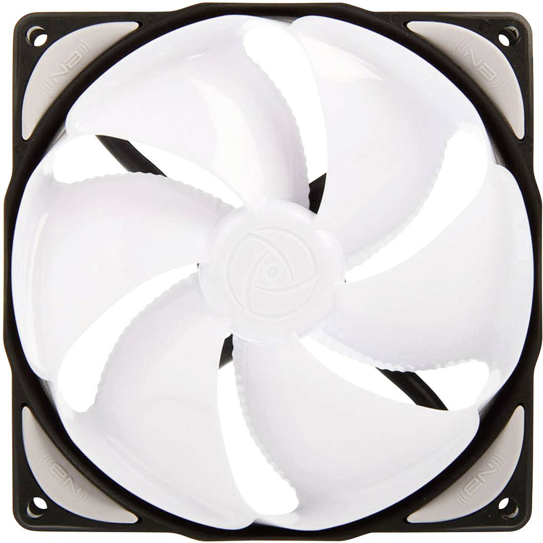NoiseBlocker NB-eLoop B12-1 Ventola per PC case Bianco, Nero (L x A x P) 120 x 120 x 25 mm