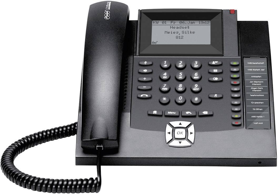 Auerswald COMfortel 1200 Sistema telefonico ISDN Vivavoce Display retroilluminato Nero