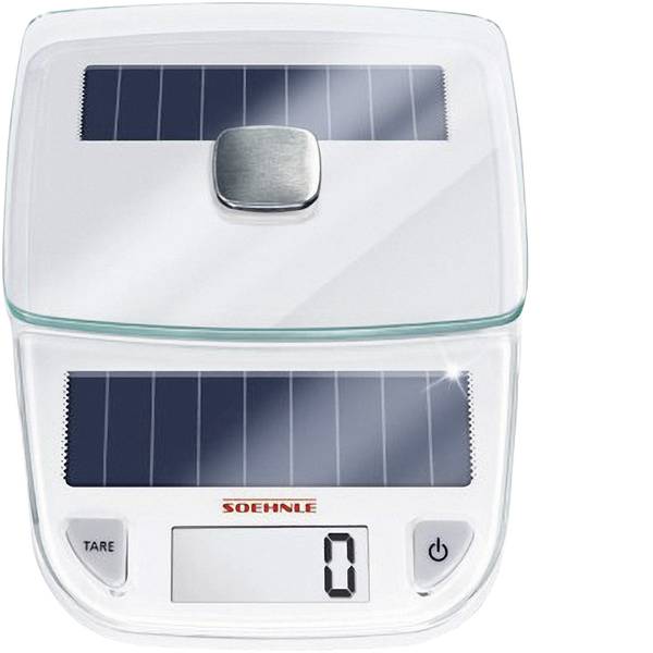 Bilance da cucina - Soehnle Easy Solar Bilancia da cucina digitale digitale Portata max.=5 kg Bianco - Bilance da cucina - Soehnle Easy Solar Bilancia da cucina digitale digitale Portata max.=5 kg Bianco -