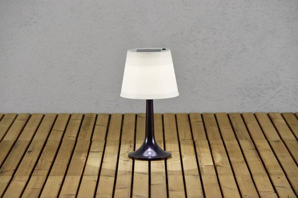 Konstsmide 7109-752 Assis Sitra Lampada solare da tavolo  0.5 W Bianco neutro  Nero